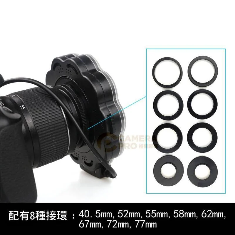 SL-102C 環形閃光燈 LED 補光燈 攝影燈 閃光燈 色溫6800K 環閃 牙醫 公司貨:圖片 3