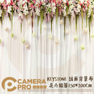 KEYSTONE 絨面背景布 花卉綴簾 150*200cm 不反光 可清洗熨燙 ASSD007 公司貨