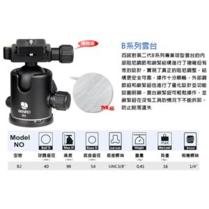 BENRO 百諾 B2 B系列球型雲台 B-2 勝興公司貨