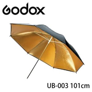 Godox 神牛 101cm 精美黑頂摺合金色反光傘 外黑內金反光傘 UB-003 公司貨