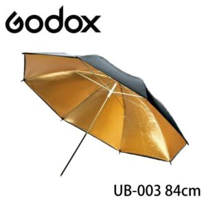 Godox 神牛 84cm 精美黑頂摺合金色反光傘 外黑內金反光傘 UB-003 公司貨