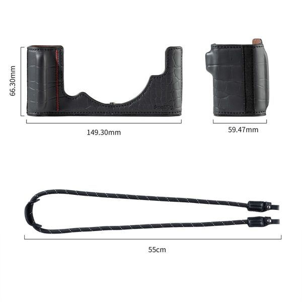 Smallrig 5095 黑色 Nikon Zf 相機皮套套件 半包皮套 含編織背帶 公司貨：圖片 4