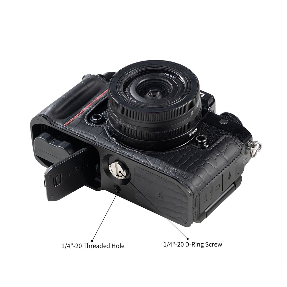 Smallrig 5095 黑色 Nikon Zf 相機皮套套件 半包皮套 含編織背帶 公司貨:圖片 5