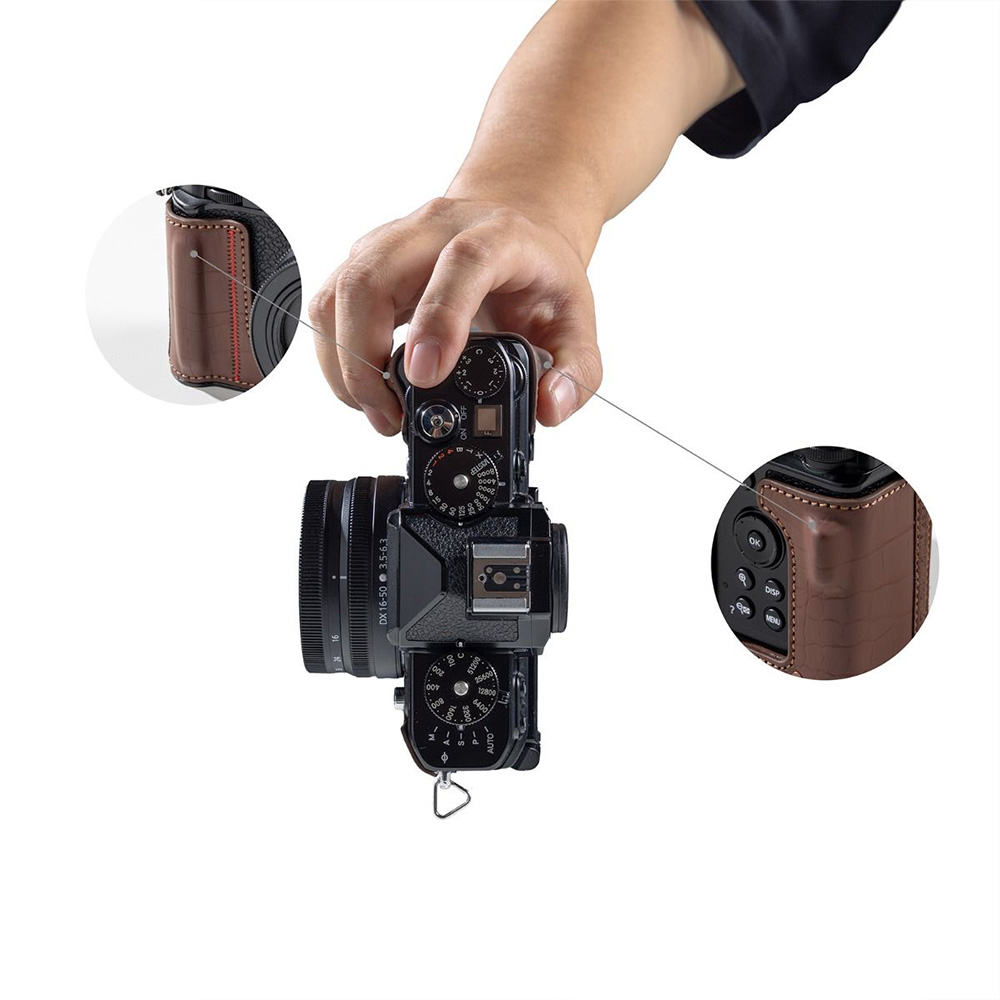 Smallrig 5096 棕色 Nikon Zf 相機皮套套件 半包皮套 含編織背帶 公司貨:圖片 6