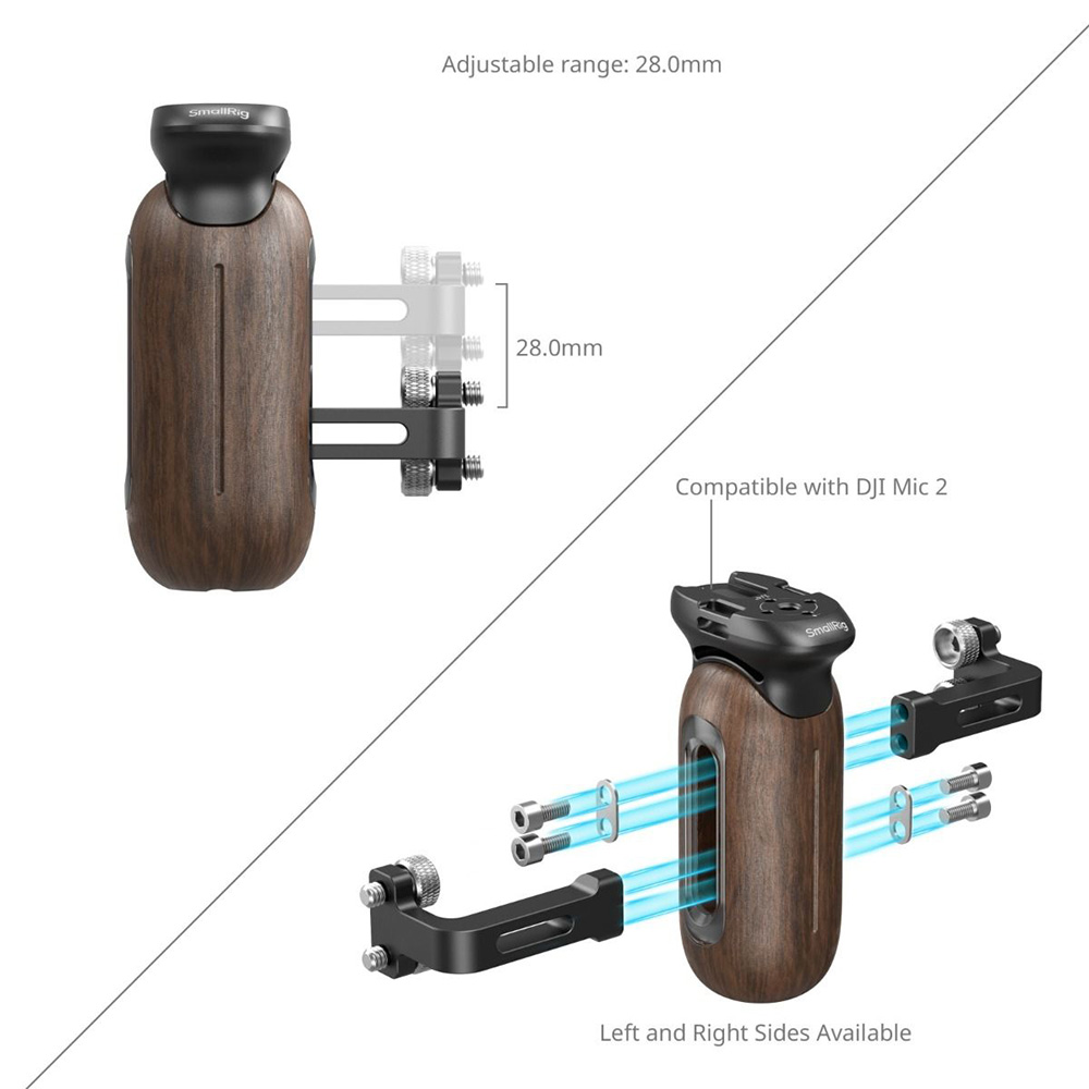 Smallrig 5237 木頭側手柄 雙1/4螺絲 螺紋 側手把 左右手通用 握把 公司貨:圖片 6