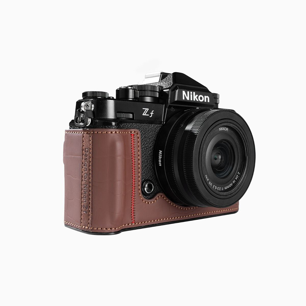 Smallrig 5096 棕色 Nikon Zf 相機皮套套件 半包皮套 含編織背帶 公司貨:圖片 7