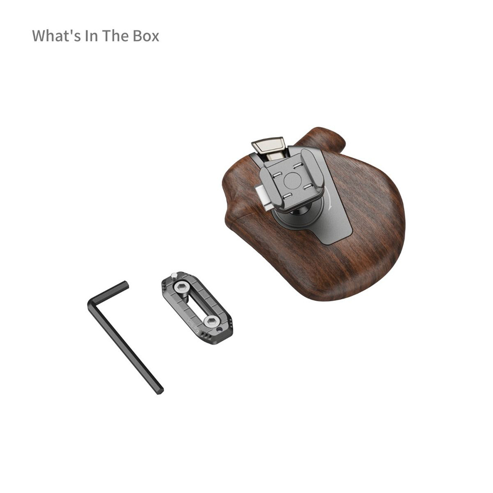 Smallrig 5192 年輪 旋轉滑槽側手柄 右手 異想系列 木質手把 迅鷹滑條 公司貨:圖片 3