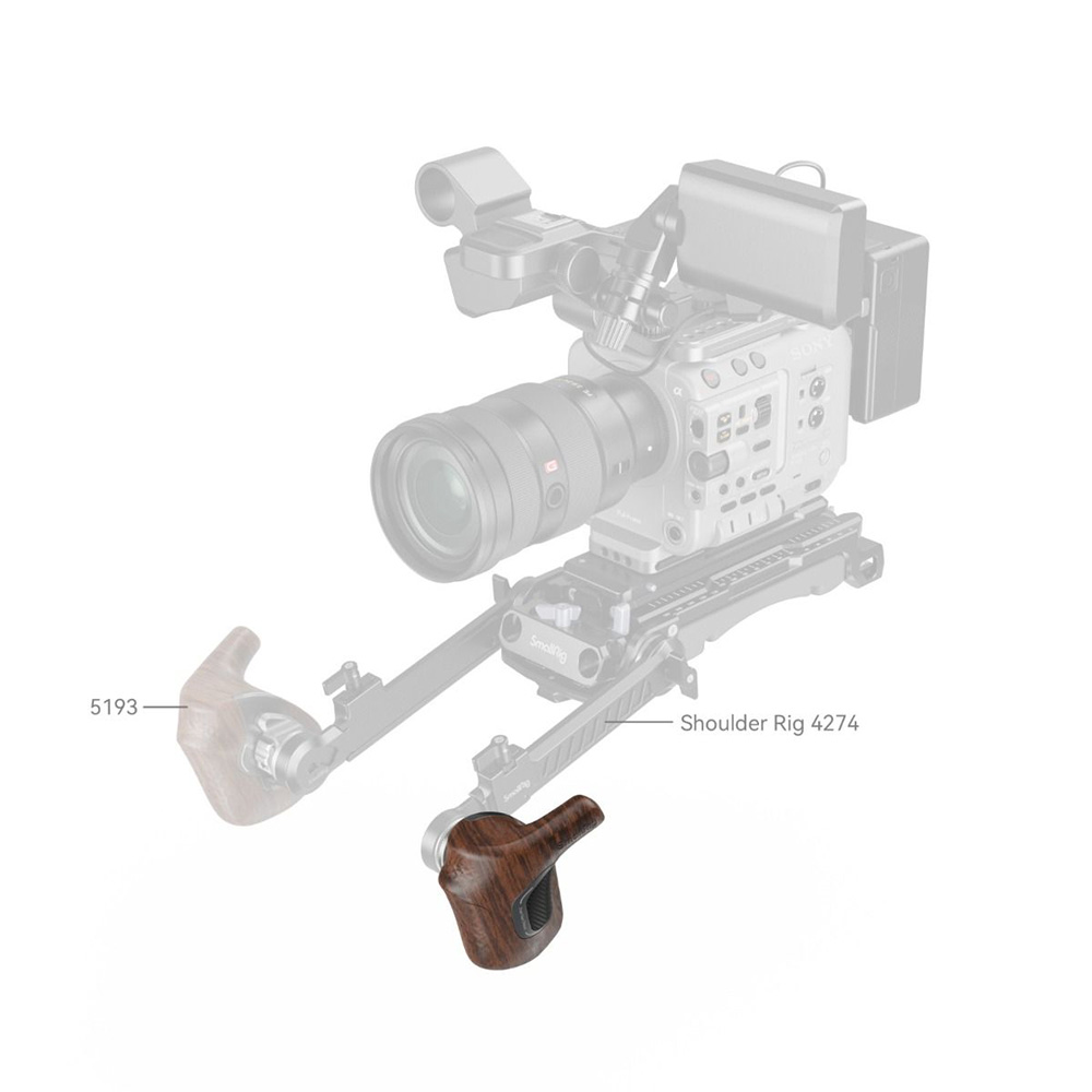 Smallrig 5162 年輪 旋轉齒輪側手柄 左手 異想系列 木質手把 公司貨:圖片 7