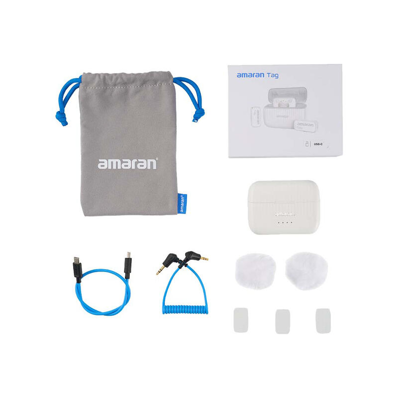 Aputure amaran Tag 無線領夾麥克風 USB-C 奶油白 White 公司貨:圖片 6