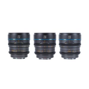 Alternative view of SIRUI 思銳 24mm/35mm/55mm T1.2 夜行者 S35 電影鏡頭套裝 槍灰色 公司貨