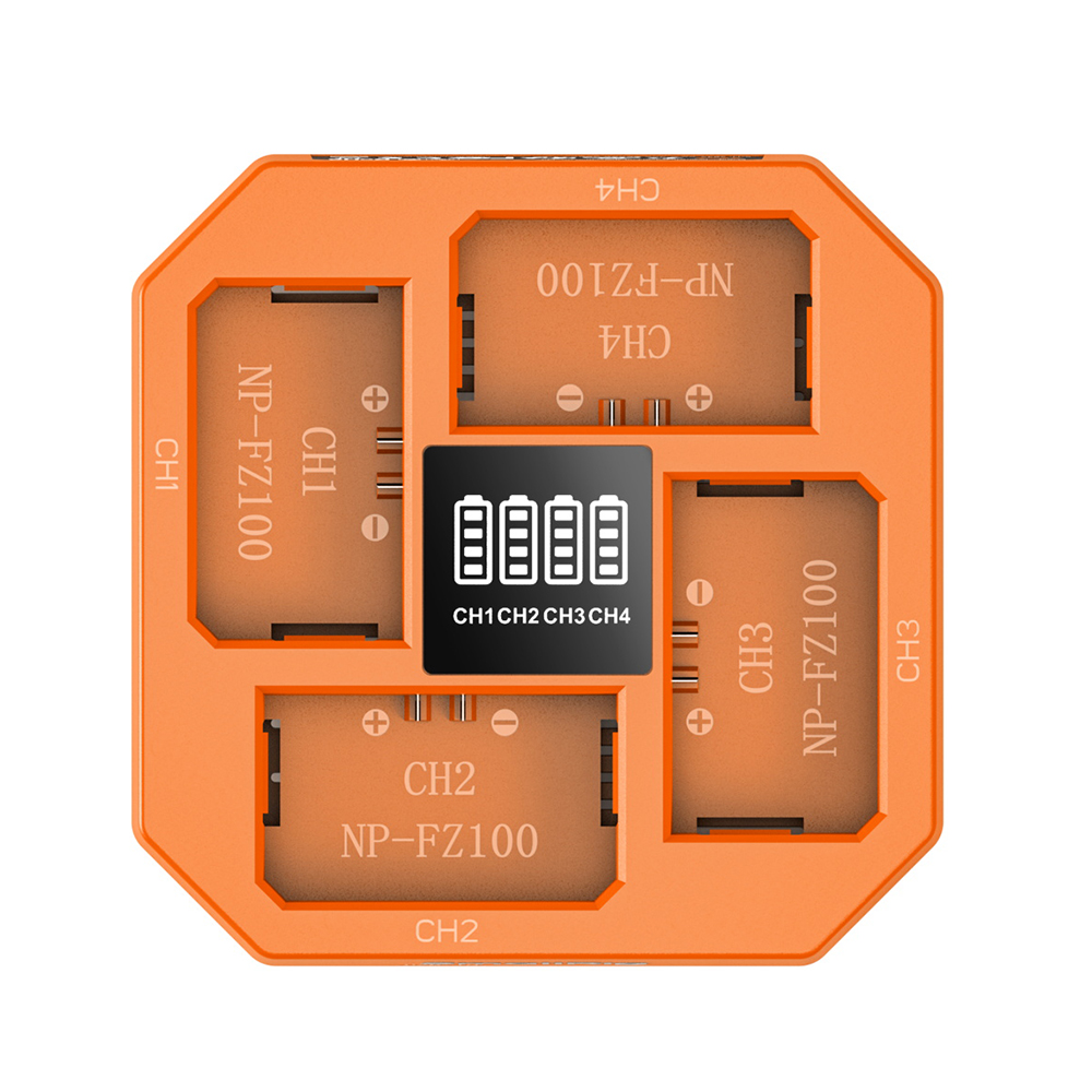 SmallRig 4839 NP-FZ100 四充電池充電器 60W快充 適用Sony 附充電線 公司貨:圖片 7