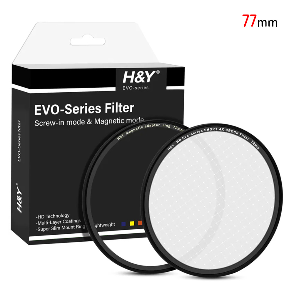 H&Y EVO系列 磁紋二合一 4X星芒鏡 49 67 72 77 82 95mm 公司貨:圖片 5
