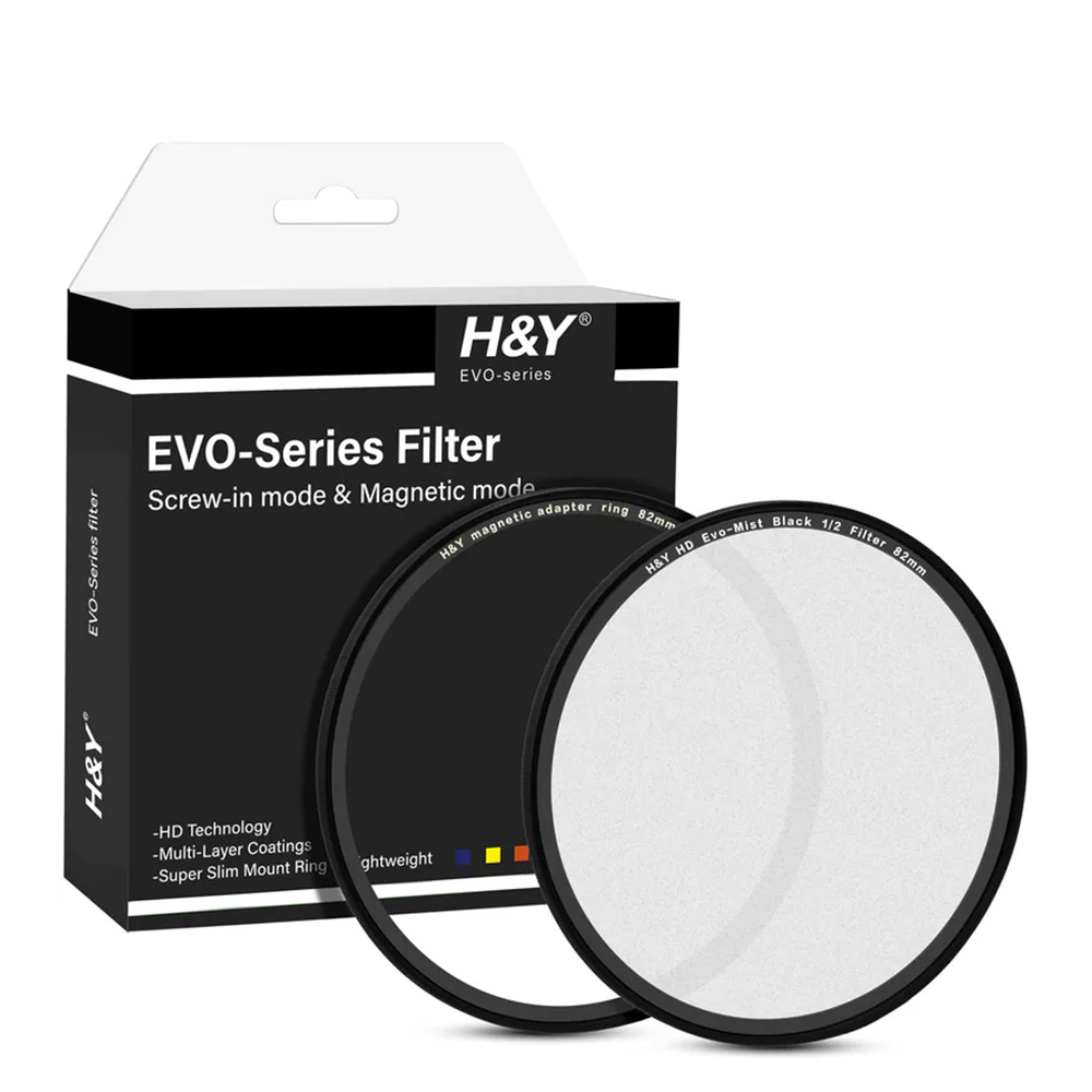 H&Y EVO系列 磁紋二合一 1/2 1/4 1/8 黑柔鏡 49 67 72 77 82 95mm 公司貨:圖片 6