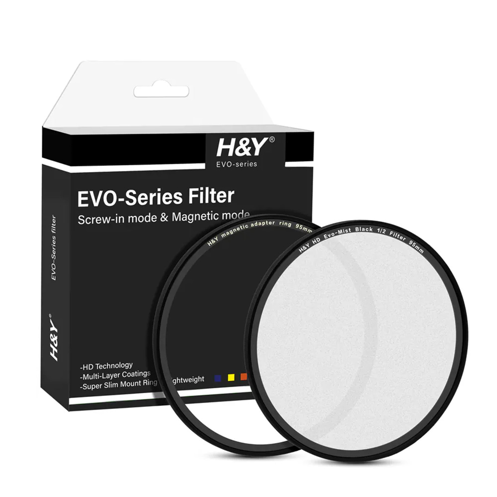 H&Y EVO系列 磁紋二合一 1/2 1/4 1/8 黑柔鏡 49 67 72 77 82 95mm 公司貨:圖片 7