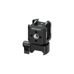 Alternative view of Leaplight 力普萊 LYJ10 黑 三頭熱靴支架 底部NATO夾 三向冷靴 拓展 鋁合金 公司貨