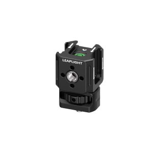 Alternative view of Leaplight 力普萊 LYJ9 黑 三頭熱靴支架 底部1/4螺絲 三向冷靴 拓展 鋁合金 公司貨