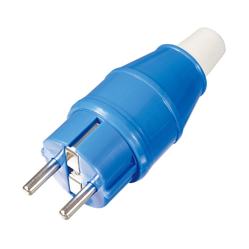 KUPO 131 德規 SCHUKO 16安培 2芯 藍 16A/220-250V 工業標準接頭 公司貨:圖片 2