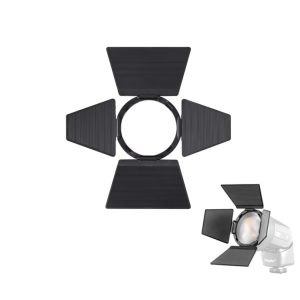 Alternative view of JINBEI 金貝 色片擋光板 四頁片 四頁擋板 適 HD H1 Hi5 機頂閃光燈 四爪卡口 公司貨