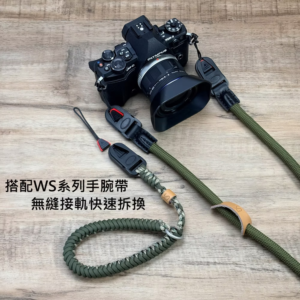 S&R SS-06 尼龍相機背帶磁吸快拆 軍綠色 快裝 時尚背帶 耐重5kg 寬度1cm 公司貨:圖片 5