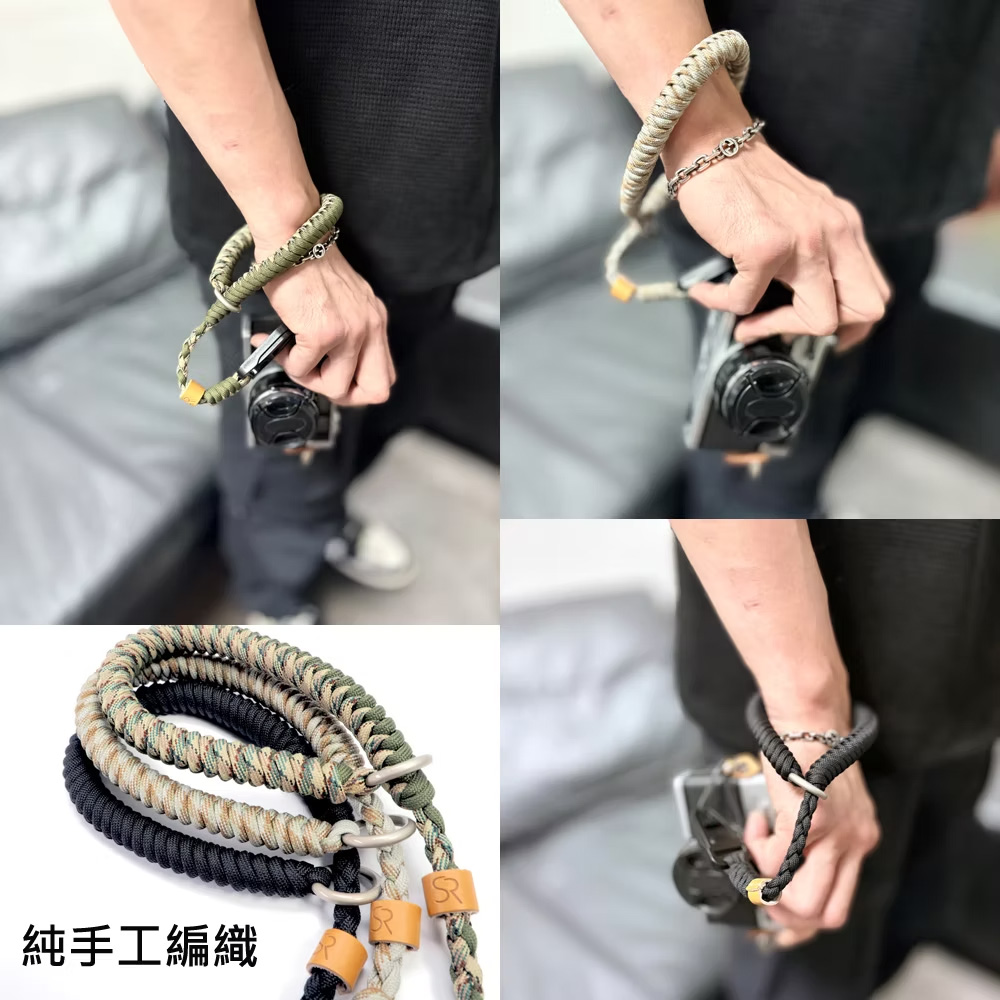 S&R WS-03 迷彩綠 尼龍相機編織手腕帶快拆款 磁吸 快扣 耐重5kg 寬度2cm 公司貨:圖片 4