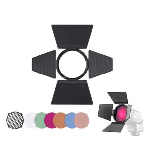 Alternative view of JINBEI 金貝 HD 四頁擋板色片網 6色 蜂巢 四爪卡口 適 H1 led HD-2MAX 公司貨