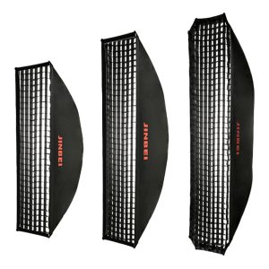 Alternative view of JINBEI 金貝 KE-35*140 專業格柵柔光箱 含格柵 35x140 方形柔光罩 公司貨
