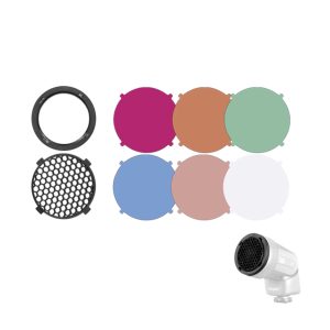 Alternative view of JINBEI 金貝 HD-2 色片蜂巢網 6色 蜂巢 四爪卡口 適 H1 led HD-2MAX 公司貨