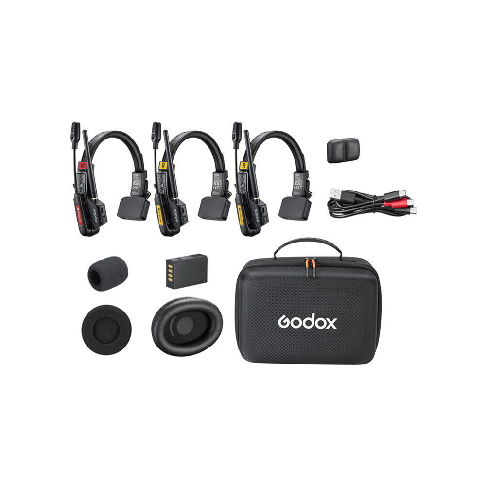 Godox SkyTalk Air 3S 2.4G 無線通訊耳機 3人組 降噪 2.4GHz 公司貨:圖片 2