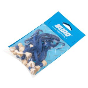 Alternative view of KUPO BG5006BL 彈性橡膠束帶 藍 寬度 6mm 5吋 10條入 收納 整理 固定 公司貨