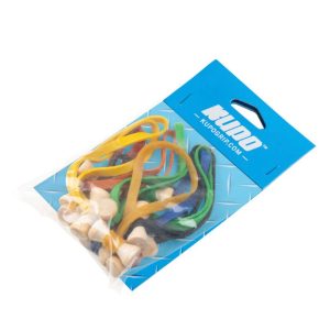 Alternative view of KUPO BG5006M 彈性橡膠束帶 混色 寬度 6mm 5吋 10條入 收納 整理 固定 公司貨