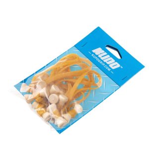 Alternative view of KUPO BG5006N 彈性橡膠束帶 橡膠原色 寬度 6mm 5吋 10條入 收納 整理 固定 公司貨