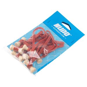 Alternative view of KUPO BG5006R 彈性橡膠束帶 紅色 寬度 6mm 5吋 10條入 收納 整理 固定 公司貨