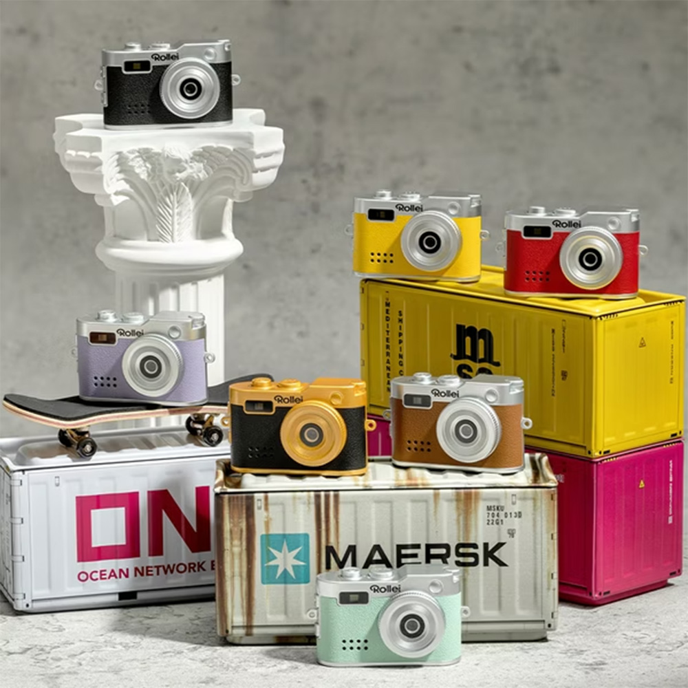 FOTOPRO & Rollei M1復古迷你相機 顏色隨機 可錄音 攝影 拍照 Type-C 內置閃光燈 公司貨:圖片 6