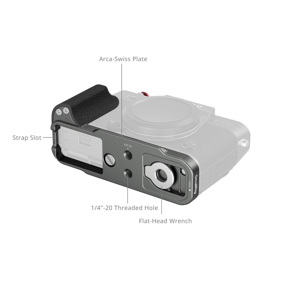 Smallrig 5665 碳銀色 矽膠L型手柄 富士 X-T30 X-T30II X-T30III 公司貨:圖片 4