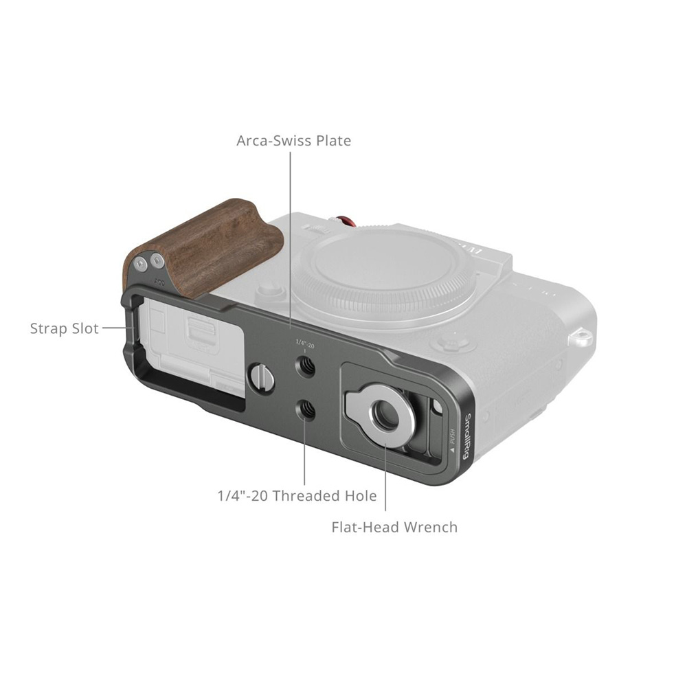 Smallrig 5668 碳銀色 木頭L型手柄 富士 X-T30 X-T30II X-T30III 公司貨:圖片 4
