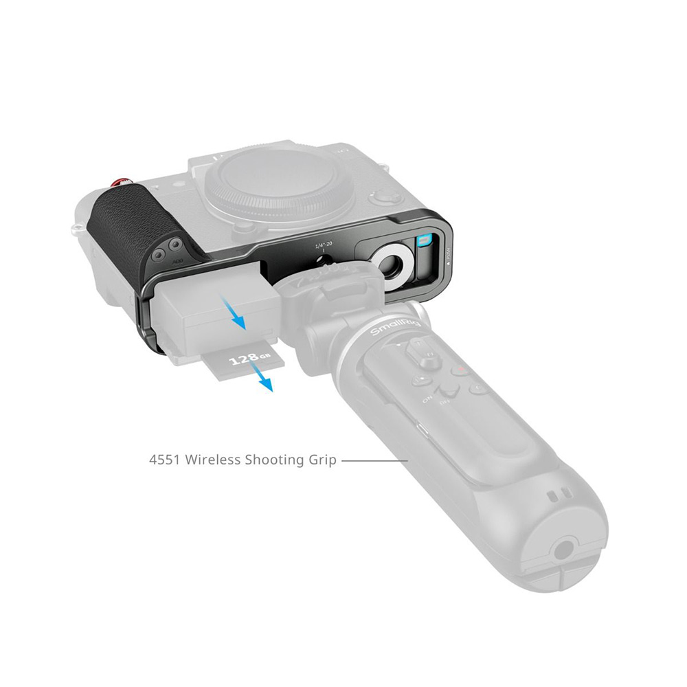 Smallrig 5665 碳銀色 矽膠L型手柄 富士 X-T30 X-T30II X-T30III 公司貨:圖片 5