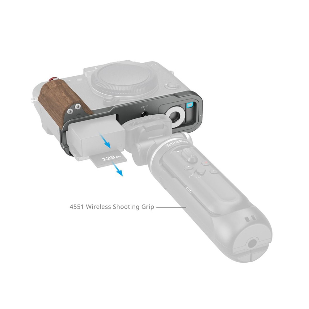 Smallrig 5668 碳銀色 木頭L型手柄 富士 X-T30 X-T30II X-T30III 公司貨:圖片 5