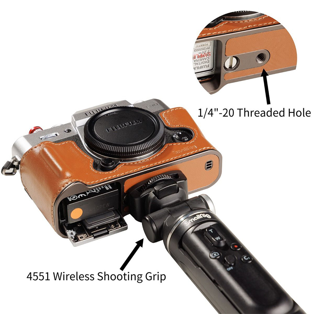 Smallrig 5670 棕色 半包皮套套件 富士 X-T30 X-T30II X-T30III 公司貨:圖片 5