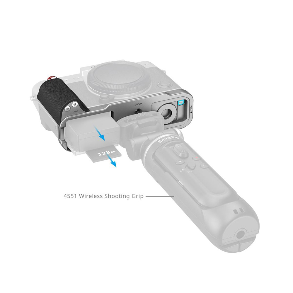 Smallrig 5664 銀色 矽膠L型手柄 富士 X-T30 X-T30II X-T30III 公司貨:圖片 5