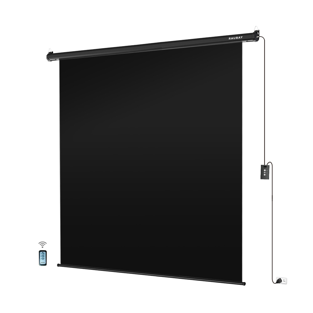 Raubay 若貝 M-TXS220 Black 黑 204x220cm 電動升降背景板 懸掛式 公司貨:圖片 2