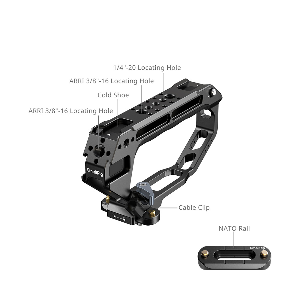 SmallRig 5661 閉環滑槽上提手柄 NATO 滑槽 D型 快拆 上提手把 帶滑條 ◎相機專家◎ 公司貨:圖片 6