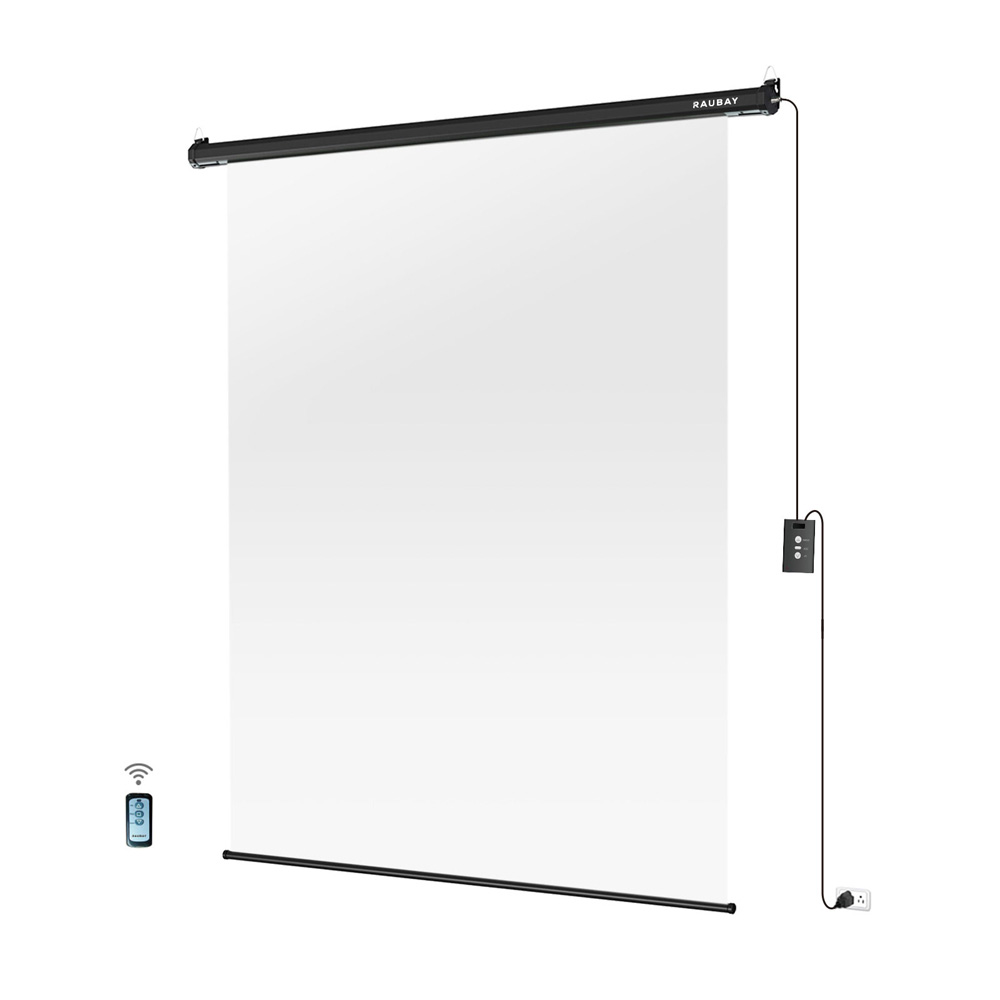 Raubay 若貝 M-TXS152 White 白 152x220cm 電動升降背景板 懸掛式 公司貨:圖片 2