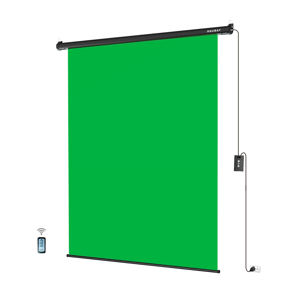 Raubay 若貝 M-TXS152 Green 綠 152x220cm 電動升降背景板 懸掛式 公司貨:圖片 2