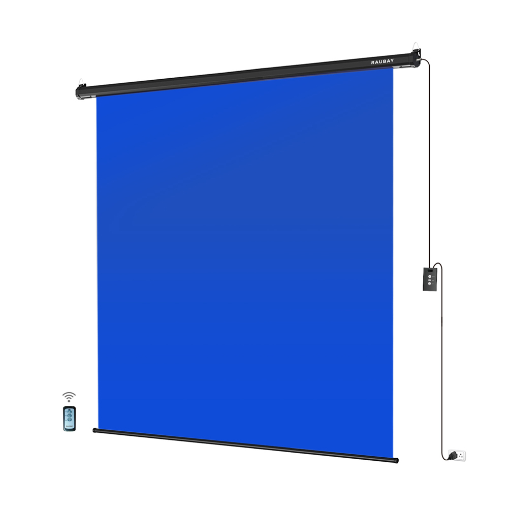 Raubay 若貝 M-TXS220 Blue 藍 204x220cm 電動升降背景板 懸掛式 公司貨:圖片 2