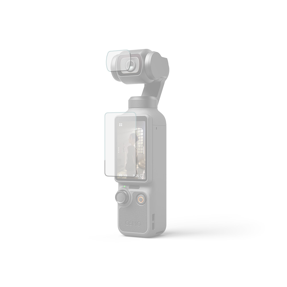 Camerapro 相機鋼化膜 DJI Osmo Pocket 4 保護貼 鋼化貼 硬式抗刮耐磨 靜電吸附:圖片 2