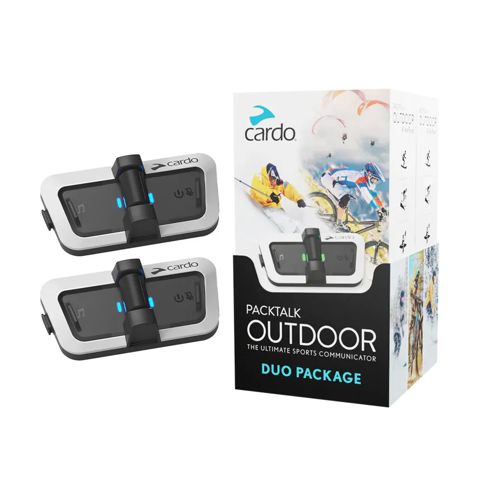 Cardo PACKTALK OUTDOOR 戶外運動通訊藍牙耳機 雙入組 白 支援1-15人對講 公司貨:圖片 2