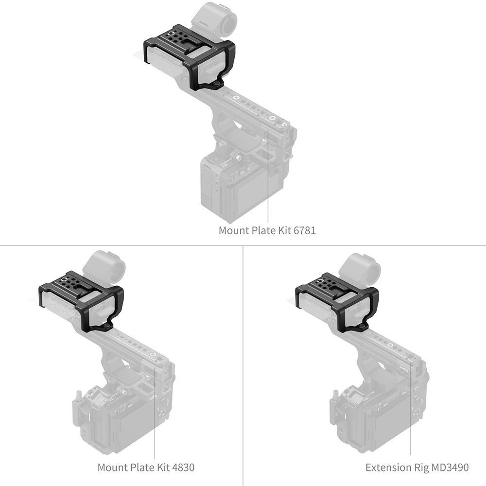 SmallRig 6925 安裝板 適 Sony XLR-H2 / H1 擴充安裝板 1/4 冷靴 公司貨:圖片 6