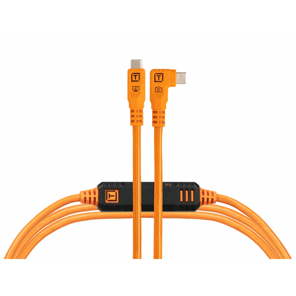 Tether Tools CUC15RTG2 USB-C 轉 USB-C 直角傳輸線 4.6m 公司貨:圖片 2