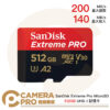 Sandisk Extreme Pro 512GB MicroSD 200MB/s 512G 增你強公司貨